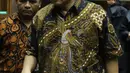 Mantan Kapusdatin Kemendagri, Dudy Jocom usai sidang putusan suap pengadaan dan pelaksanaan pembangunan kampus IPDN Sumbar Kab Agam 2011 di Pengadilan Tipikor Jakarta, Rabu (14/11). Dudy divonis empat tahun penjara. (Liputan6.com/Helmi Fithriansyah)