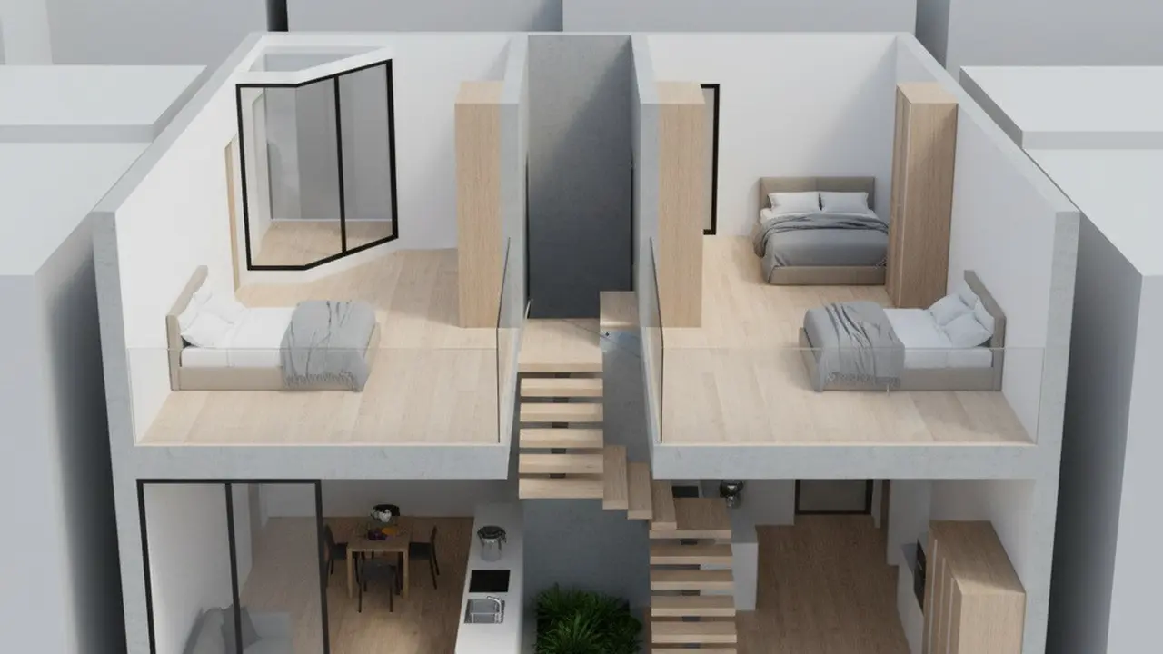 Desain Rumah Minimalis di Lahan 5x10 Meter