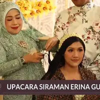 Intip makna kain batik nagasari yang dikenakan Erina Gudono saat siraman. (Tangkapan layar vidio.com).