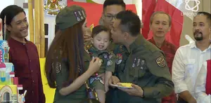 Anang dan Ashanty menuturkan alasan mereka memilih tema ‘Army Look’ di perayaan ultah pertama Arsya.