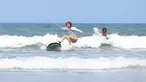 Bali merupakan salah satu destinasi unggulan di Indonesia. Wisata pantai merupakan andalan Pulau Dewata ini. (Bola.com/M iqbal Ichsan)