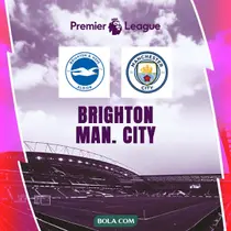 Liga Inggris - Brighton Vs Manchester City (Bola.com/Adreanus Titus)