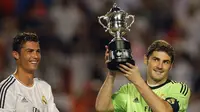 7. Iker Casillas adalah pemegang rekor penampilan terbanyak bersama Real Madrid di Liga Champions dengan 152 penampilan. Sedangkan Cristiano Ronaldo baru tampil sebanyak 79 partai bersama Real Madrid. (www.squawka.com)