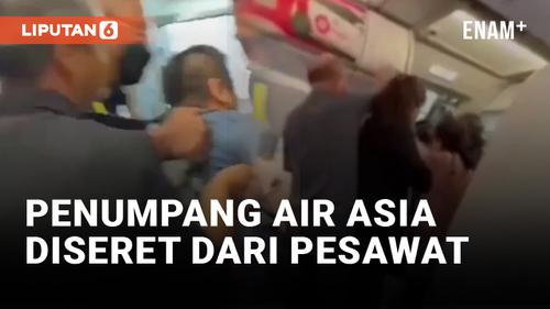 VIDEO: Kelebihan, Air Asia Seret Penumpang dari Pesawat