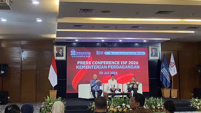 Press Conference ISF 2026 Kementerian Perdagangan, Kamis (30/7/2026). (Liputan6.com/Devira P)