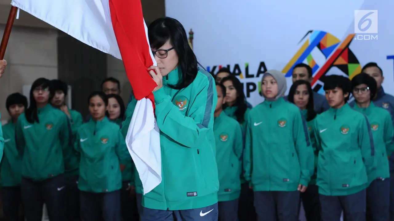 PHOTO: Ketum PSSI Resmi Lepas Timnas U-22 dan Futsal Indonesia