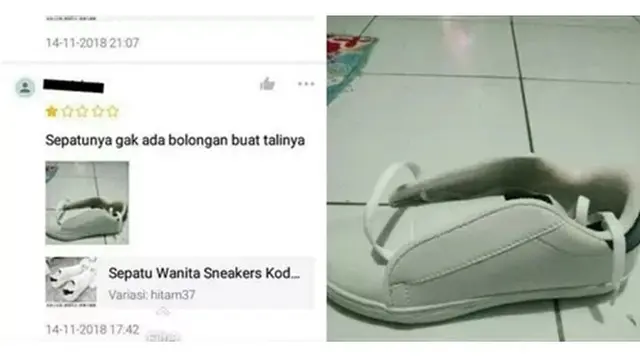 6 Momen Apes Belanja Sepatu di Online Shop Ini Tak Sesuai Ekspektasi