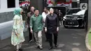 Ketua Umum Partai Kebangkitan Bangsa (PKB) Muhaimin Iskandar menerima kunjungan Ketua DPP PDI Perjuangan Puan Maharani di rumah dinas Muhaimin di Jalan Widya Chandra IV, Jakarta, Kamis (27/7/2023). (Liputan6.com/Johan Tallo)