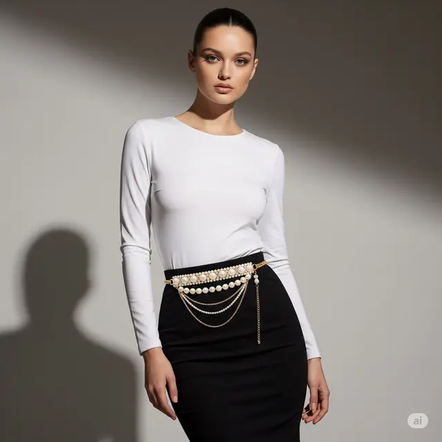Model Payet Mutiara di Pinggang Terbaru. Foto: Gemini