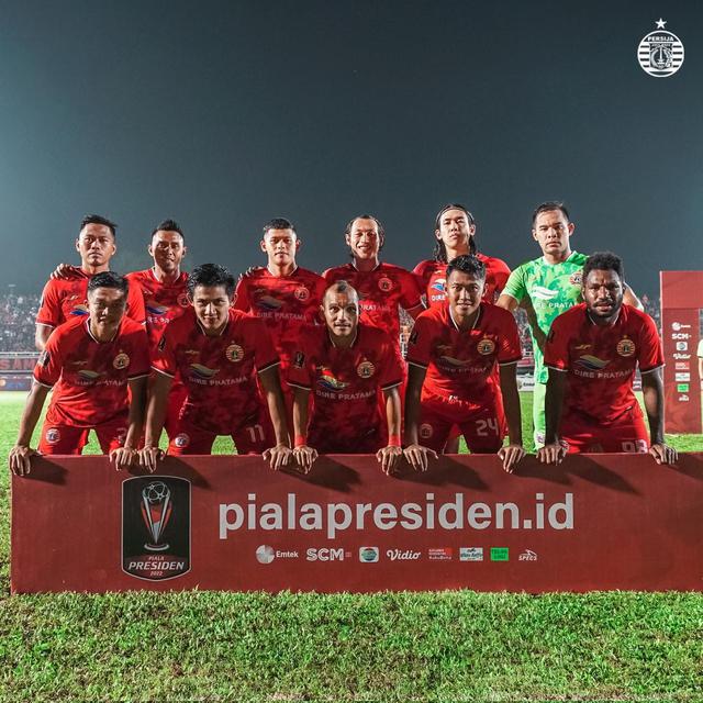 Persija Jakarta di Piala Presiden 2022.