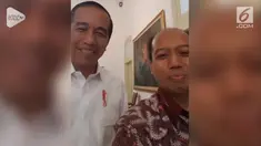 Ketua Humas Badan Nasional Penanggulangan Bencana (BNPB), Sutopo Purwo Nugroho, akhirnya bertemu dengan Presiden Joko Widodo.