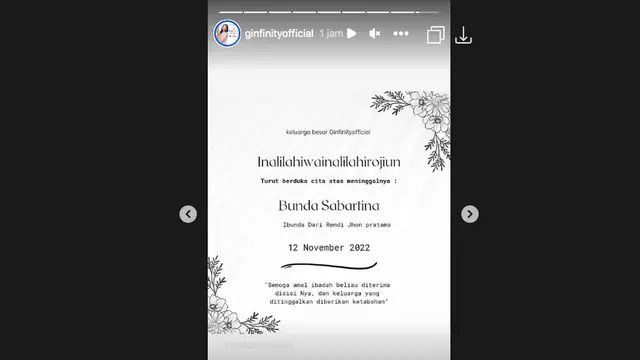Berita Duka, Ibunda Rendi Jhon Meninggal Dunia Jelang Pernikahan Sang Putra