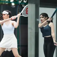 Davina Karamoy geluti olahraga tennis yang juga banyak diminati di kalangan selebriti [@davinaakaramoy]