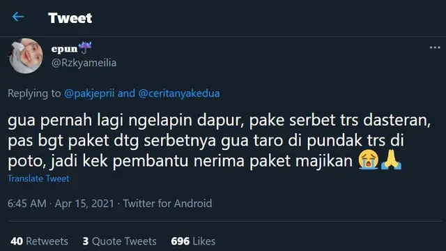 7 Cuitan Netizen Difoto Waktu Terima Paket Ini Geleng Kepala