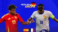 Euro 2024 - Spanyol Vs Prancis - Lamine Yamal Vs Kylian Mbappe (Bola.com/Adreanus Titus)