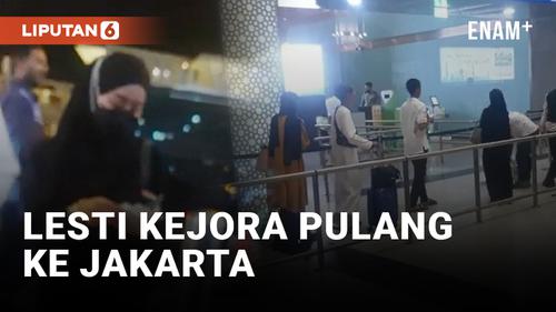 VIDEO: Tahu Rizky Billar Jadi Tersangka, Lesti Kejora Langsung Pulang ke Jakarta