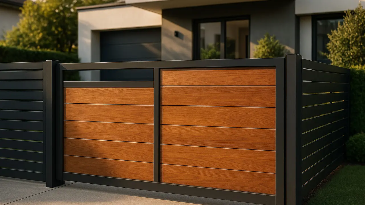 Model Pintu Pagar Dorong Baja Ringan Minimalis