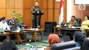 Ketua Majelis Permusyawaratan Rakyat (MPR) Bambang Soesatyo memberikan sambutan pada Focus Group Discussion (FGD) bekerjasama dengan Brain Society Centre di Ruang Delegasi Lantai 2 Gedung Nusantara IV MPR, Jakarta, Kamis (1/12/2022). Diskusi tersebut bertema "Kebijakan Bank Tanah Dalam Perspektif Konsep dan Implementasi Untuk Mewujudkan Keadilan Sosial Berdasarkan UUD 1945." (Liputan6.com/Angga Yuniar)