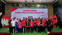 PDI Perjuangan (PDIP) meluncurkan Forum Kedaulatan Kesehatan dan dapur sehat anti stunting (dashat). (Foto: Dokumentasi PDIP).