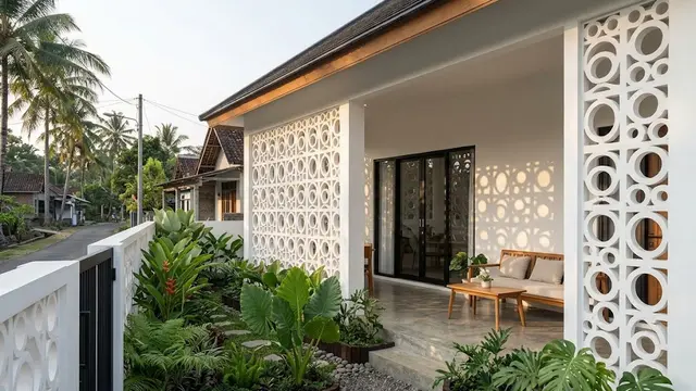 Keunggulan Menggunakan Dinding Roster pada Rumah Pedesaan Modern