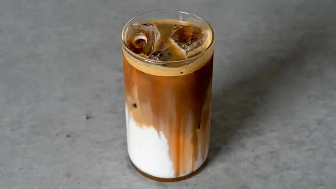 respe kopi vanilla latte ala Starbuck