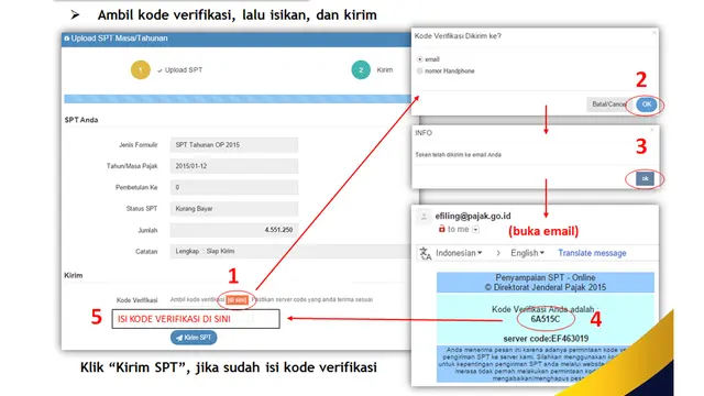 Simulasi Upload e-SPT melalui e-Filing