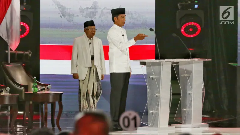 Jokowi-Ma'ruf Tunjukkan Kartu Sakti Andalan di Debat Kelima Pilpres