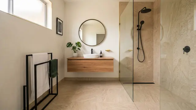 Ide Keramik Kamar Mandi (AI Generated)