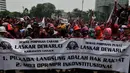 Dalam aksinya, Laskar Dewaruci meminta MK untuk membatalkan UU Pilkada No 22/2014 yang menyatakan pilkada tidak langsung, Jakarta, (8/10/14). (Liputan6.com/Johan Tallo) 