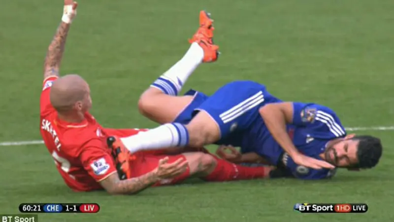 Martin Skrtel dan Diego Costa kembali panas saat Chelsea Vs Liverpool