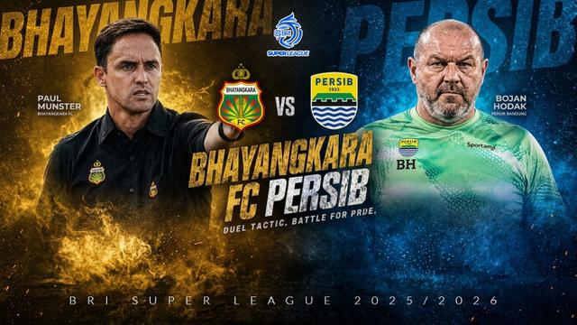 Duel Antarpelatih Persib Bandung vs Bhayangkara FC