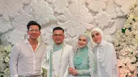 Fairuz A Rafiq dan Sonny Septian saat Hadir Akad Nikah Irish Bella dan Haldy Sabri. [@fairuzarafiq]