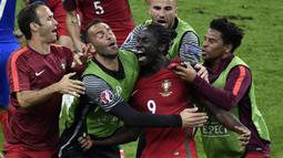 Eder (9) merupakan pemain yang mampu gegerkan pertandingan final Euro 2016 ketika Portugal menghadapi Prancis. Masuk menjadi pengganti Cristiano Ronaldo akibat cedera, dirinya malah berhasil menyumbangkan satu-satunya gol di pertandingan tersebut. (Foto: AFP/Philippe Lopez)