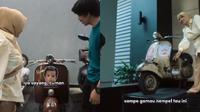 Aurel Hermansyah menempel foto anak ke Vespa (Instagram/@aurelie.hermansyah)
