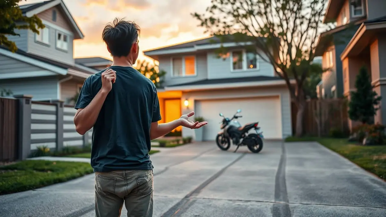 mimpi motor hilang di depan rumah
