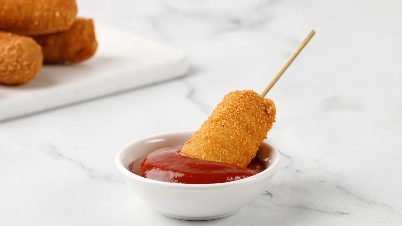 cara membuat corndog dari roti tawar