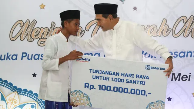 Perkuat Silaturahmi, Dirut BRI Buka Bersama Santri Ponpes Kholifatulloh Singo Ludiro Solo