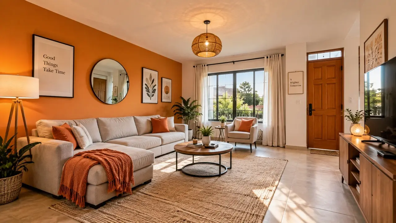 Warna Cat Rumah Orange