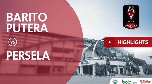 Persela Lamongan menahan imbang Barito pada laga Grup E Piala Presiden 2019 dengan skor akhir imbang 1-1 di Stadion Kanjuruhan, Malang, Rabu (13/3/2019) sore WIB.