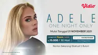 Saksikan Adele One Night Only di aplikasi Vidio. (Dok. Vidio)