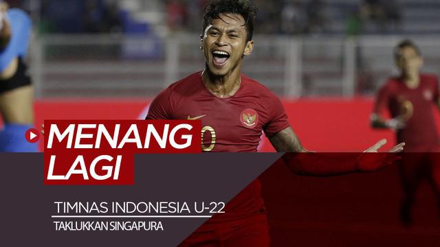 Berita video highlights sepak bola SEA Games 2019 Grup B antara Timnas Indonesia U-22 melawan Singapura yang berakhir dengan skor 2-0, Kamis (28/11/2019).