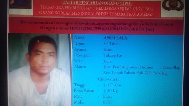 Dugaan Polisi Soal Senjata Pembunuh Satu Keluarga Di Medan Regional Liputan6 Com