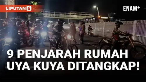 VIDEO: Polisi Tangkap 9 Terduga Penjarah Rumah Uya Kuya