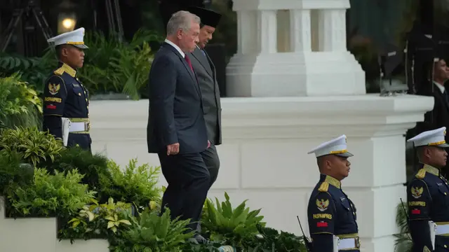 Upacara Kenegaraan Sambut Kedatangan Raja Yordania Abdullah II