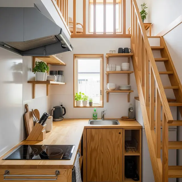 Ide Dapur Mezzanine di Rumah Mungil Hemat Biaya
