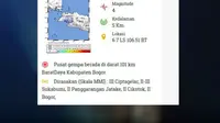 Gempa dangkal yang menggoyang Bogor terasa hingga Jakarta (BMKG)