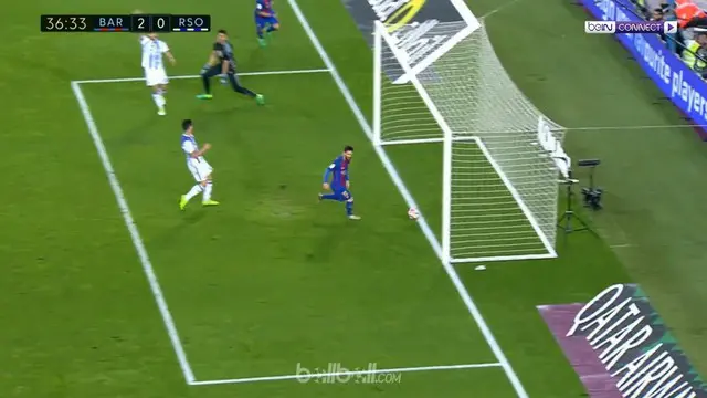 Gol Mudah Messi ke Gawang Real Sociedad