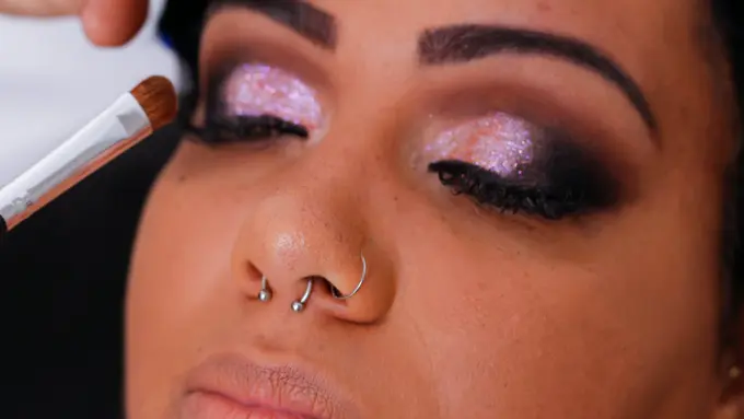 Glitter eyeshadow