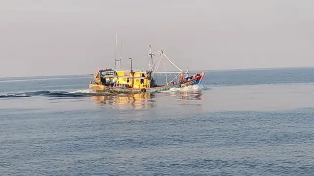 KKP berhasil menangkap satu kapal ikan asing berbendera Malaysia di Selat Malaka