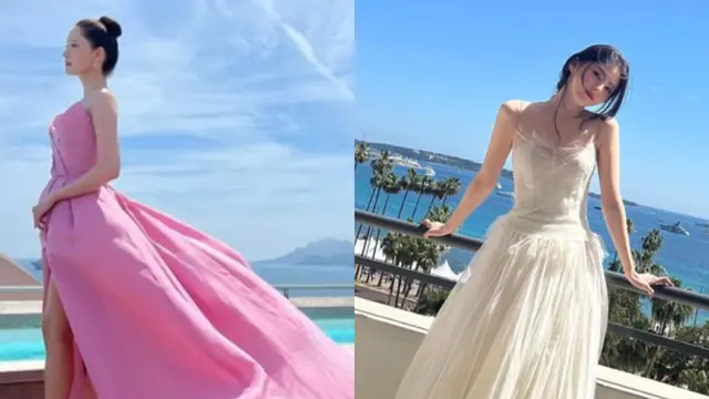 YoonA dan Han So Hee saat Hadir di Festival Film Cannes 2024